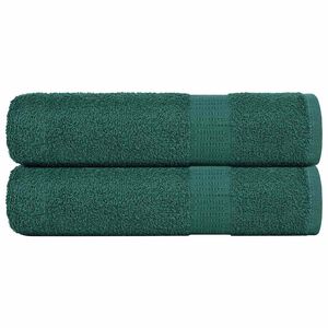 vidaXL Asciugamani da doccia FROGN 2 pz Verde 70x140 cm 360 g/m&sup2;