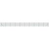 vidaXL Recinzione Metallica con Flangia Verde 2,2x25 m