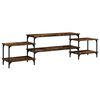 vidaXL Mobile Porta TV Rovere Fumo 197x35x52 cm in Legno Multistrato