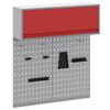 vidaXL Set di armadi per attrezzi con lo scaffale 3 pz Rosso