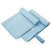 vidaXL Asciugamani Sportivi 2 pz Blu 50 x 30 cm