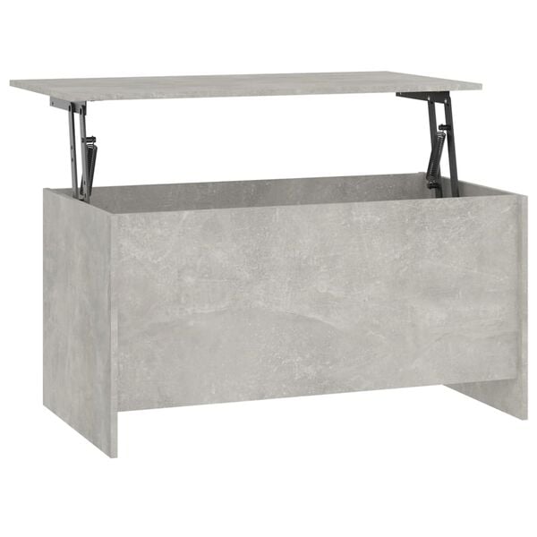 vidaXL Tavolino Grigio Cemento 102x55,5x52,5 cm in Legno Multistrato