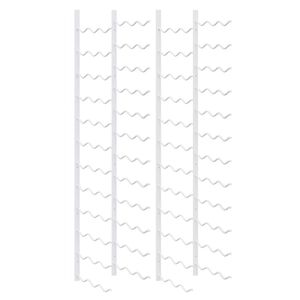 vidaXL Portavini da Parete per 36 Bottiglie 2 pz Bianchi in Ferro