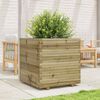 vidaXL Fioriera da Giardino 70x70x72 cm in Legno di Pino Impregnato