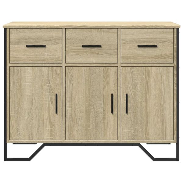 vidaXL Credenza Rovere Sonoma 97x32,5x74,5 cm in Legno Multistrato