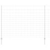 vidaXL Recinzione con Posto Argento 1,6 x 25 m Acciaio