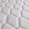 vidaXL Letto con Materasso Memory Foam Bianco in Similpelle 140x200 cm