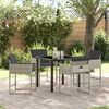 vidaXL Set da Pranzo per Giardino 5 pcs Beige polyrattan