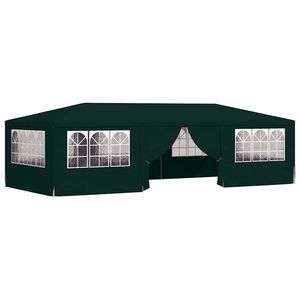 vidaXL Gazebo Professionale con Pareti 4x9 m Verde 90 g/m²