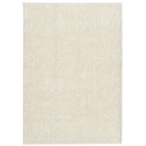 vidaXL Tappeto a Pelo Lucido Lungo ISTAN Effetto Crema 140x200 cm
