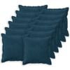 vidaXL Cuscino con cuscino HOUTEN 12 pz Blu Velluto