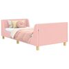 vidaXL Struttura letto bambini con testata Rosa 80 x 200 cm