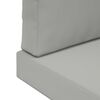 vidaXL Cuscino per divano da esterno 3 pcs Grigio Poliestere