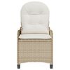 vidaXL Poltrona reclinabile Beige 56 x 66 x 95cm polyrattan