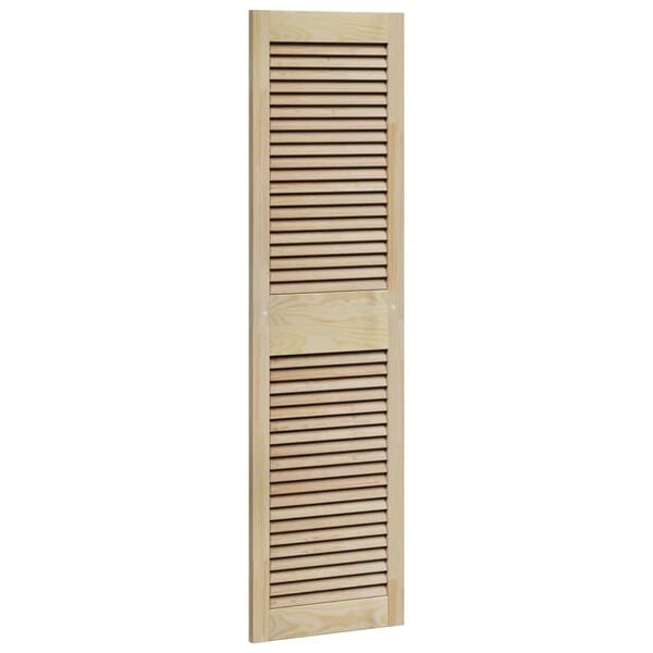 vidaXL Porta per Armadio 2 pcs Naturale 140,5 x 2,1 x 39,5 cm