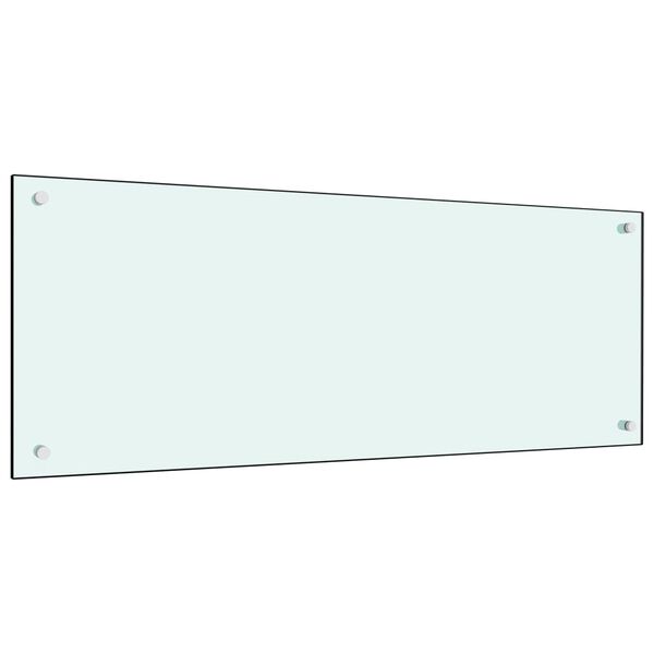 vidaXL Paraschizzi per Cucina Color Latte 100x40 cm in Vetro Temperato