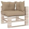 vidaXL Set Divani da Giardino Pallet 7 pz con Cuscini in Legno di Pino