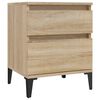 vidaXL Comodino Rovere Sonoma 40x35x50 cm