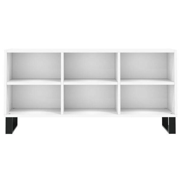 vidaXL Mobile Porta TV Bianco 103,5x30x50 cm in Legno Multistrato