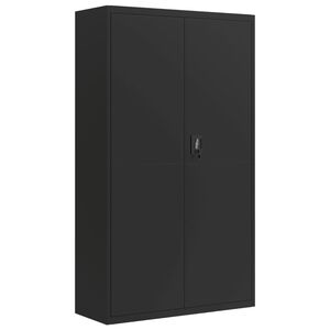 vidaXL Armadio Classificatore Nero 105x40x180 cm in Acciaio