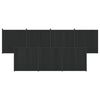 vidaXL Pannello di Recinzione 7 pcs WPC e Alluminio Nero