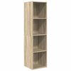 vidaXL Mobile TV Parete Rovere Sonoma 37x37x142,5cm Legno Multistrato