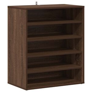 vidaXL Scarpiera Rovere Marrone 60x35x70 cm in Legno Multistrato