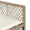 vidaXL Set da Pranzo da Giardino 5 pz con Cuscini Beige in Polyrattan