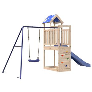 vidaXL Set da Gioco da Esterno in Legno Massello di Pino