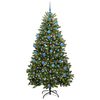 vidaXL Albero di Natale artificiale Verde 180 cm PVC e Metallo