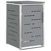 vidaXL Stoccaggio contenitore a ruote per 1 contenitore 240L Grigio