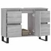 vidaXL Mobile da Bagno Grigio Sonoma 80x33x60 cm in Legno Multistrato