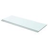 vidaXL Mensole in Vetro Trasparente 2 pz 70x25 cm