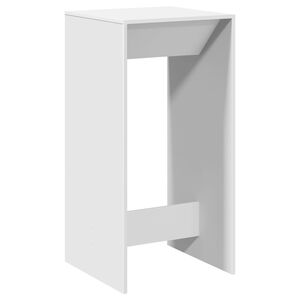 vidaXL Tavolo da Bar Bianco 51x50x103,5 cm in Truciolato