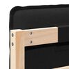vidaXL Testiera imbottita Naturale e Nero 150 cm Pino massello