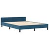 vidaXL Letto a molle con testiera Blu Scuro 180 x 200 cm Velluto