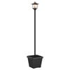 vidaXL Lampione solare con fioriera Nero 32 x 32 x 158 cm