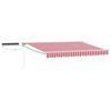 vidaXL Tettuccio Elettrico Retrattile Rosso e bianco 3 x 2,5 m