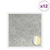 vidaXL Copertura Vite Adesiva 12 pcs Grigio cemento &Oslash; 20 x 0,5 mm