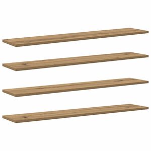 vidaXL Scaffale 3 livelli 4 pz 100 x 20 x 1,5 cm Legno ingegnerizzato
