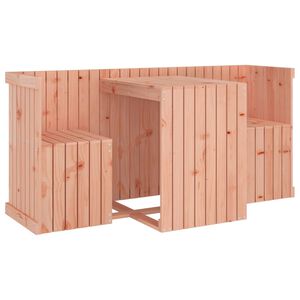 vidaXL Set da Balcone a 2 Posti in Legno Massello di Douglas