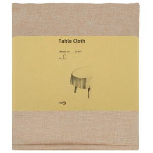 vidaXL Tovaglia da Tavolo 5 pz Ovale Beige 130 x 220 cm
