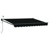 vidaXL Tettuccio Elettrico Retrattile Nero 3 x 2,5 m