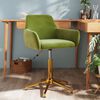 vidaXL Sedia da Pranzo Girevole Verde Chiaro in Velluto