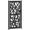 vidaXL Cancello da giardino nero 100x200 cm in acciaio design leggero