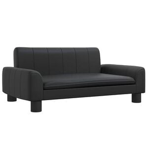 vidaXL Lettino per Cani Nero 70x45x30 cm in Similpelle