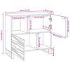 vidaXL Credenza Marrone 80 x 33 x 75 cm legno massello di mango