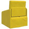 vidaXL Divano letto Giallo 65 x 80 x 83 cm Velluto