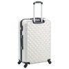 vidaXL Set Trolley a Custodia Rigida 3 pz Argento Lucido in ABS