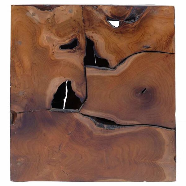 vidaXL Sgabelli/Tavolino da Salotto in Legno Massello di Tek 4 Pz